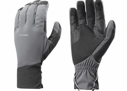 Guantes térmicos táctiles de trekking – gris
