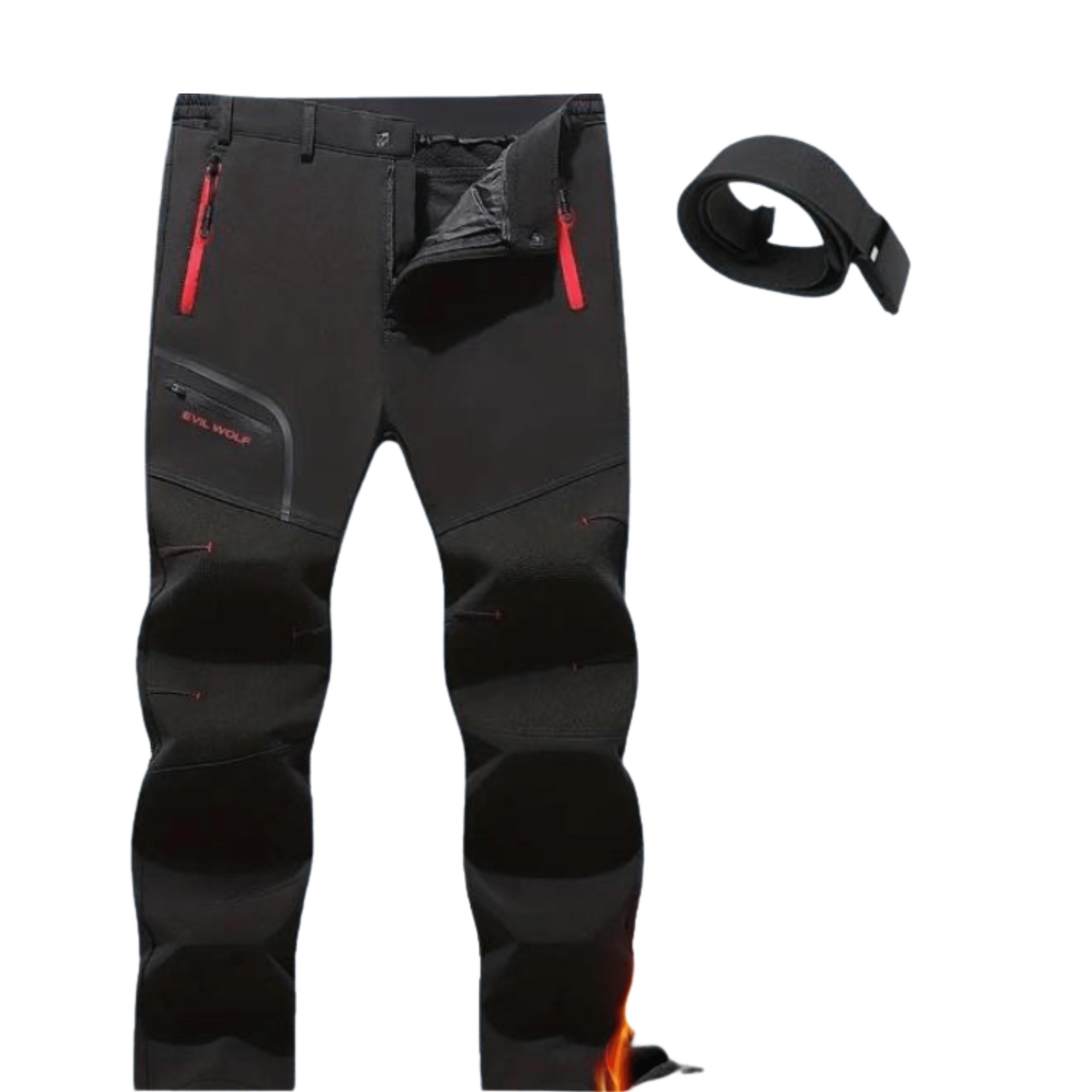 Pantalones térmicos para exteriores con forro polar