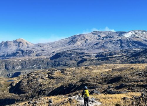 Sendero cambio climático nevado Santa Isabel